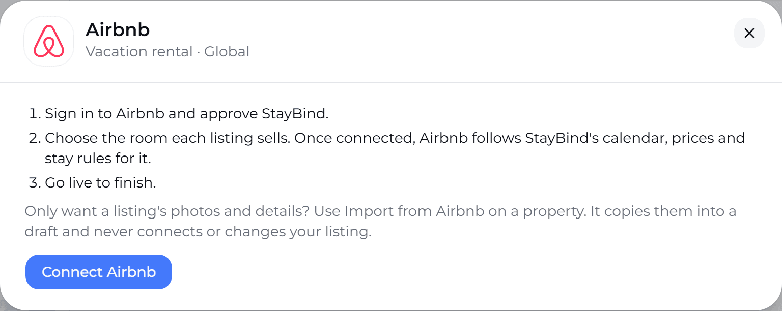 Airbnb on the Channels page