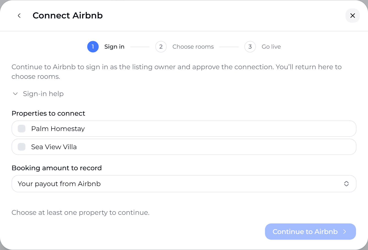 Connect Airbnb in StayBind