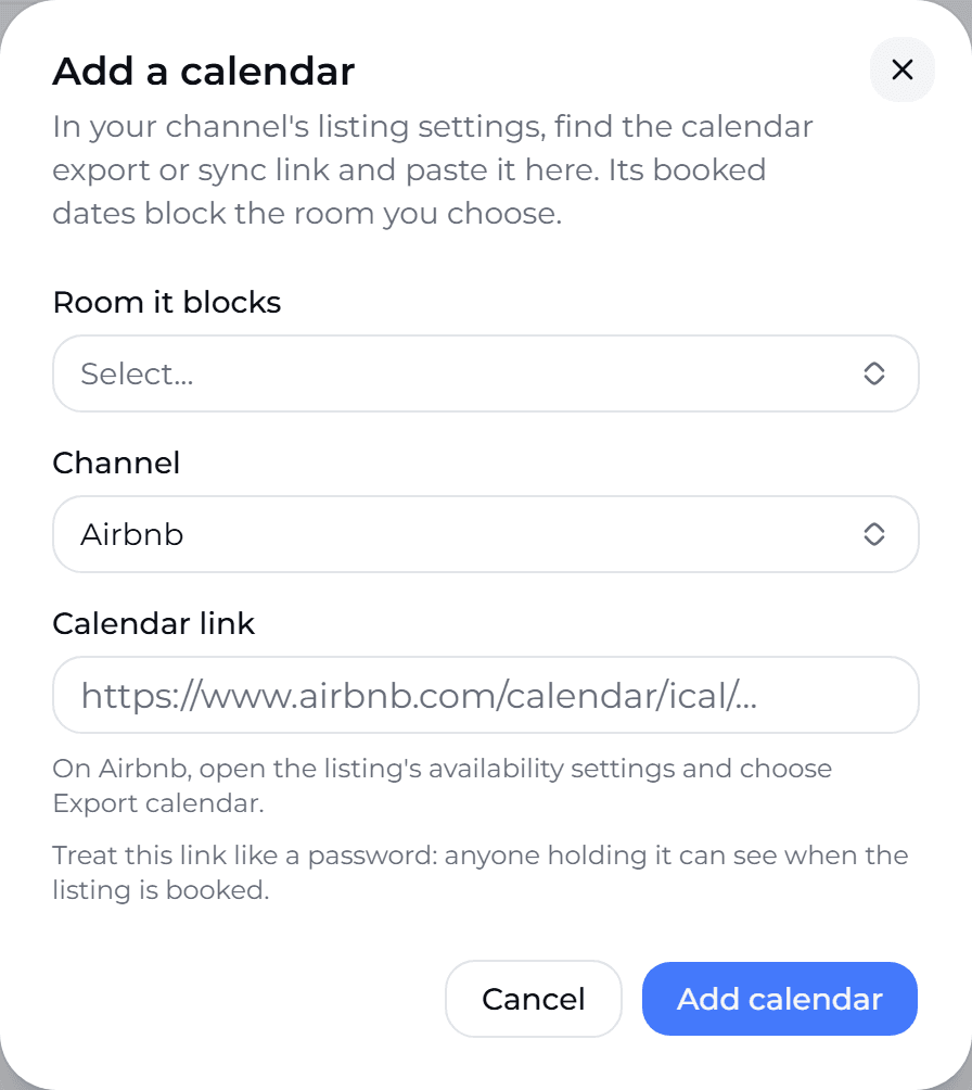 Add a calendar